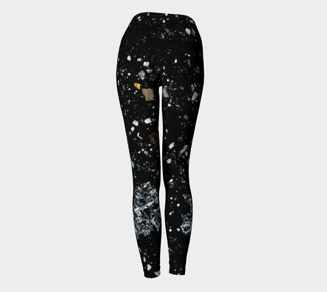 NWA 7034 ‘Black Beauty’ Martian Meteorite yoga leggings