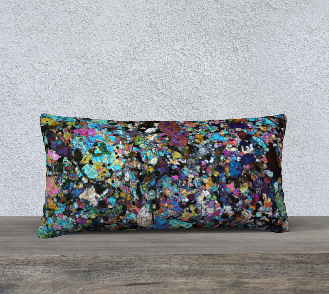 NWA 6950 Lunar Gabbro Meteorite 24"x12" pillow case