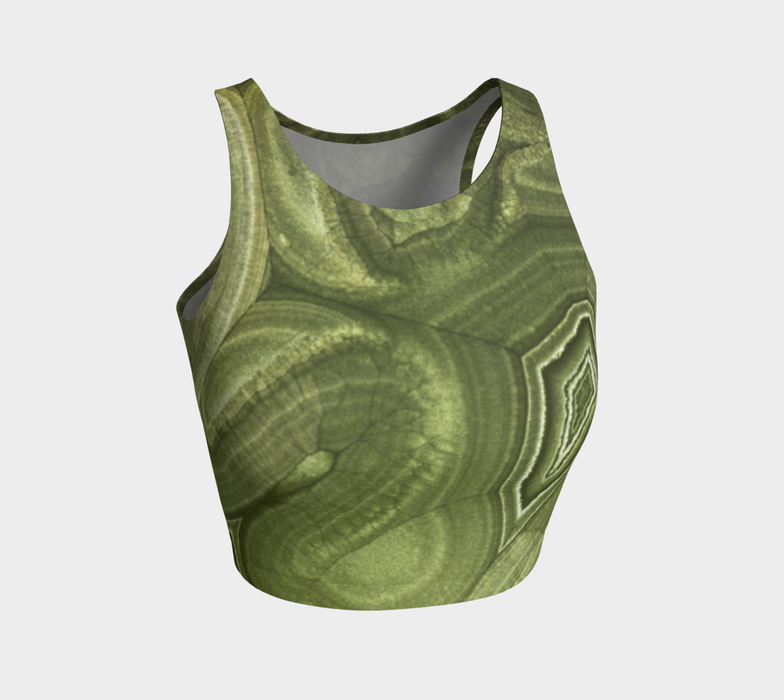 Malachite ‘Verde’ (Bisbee, AZ) athletic crop top