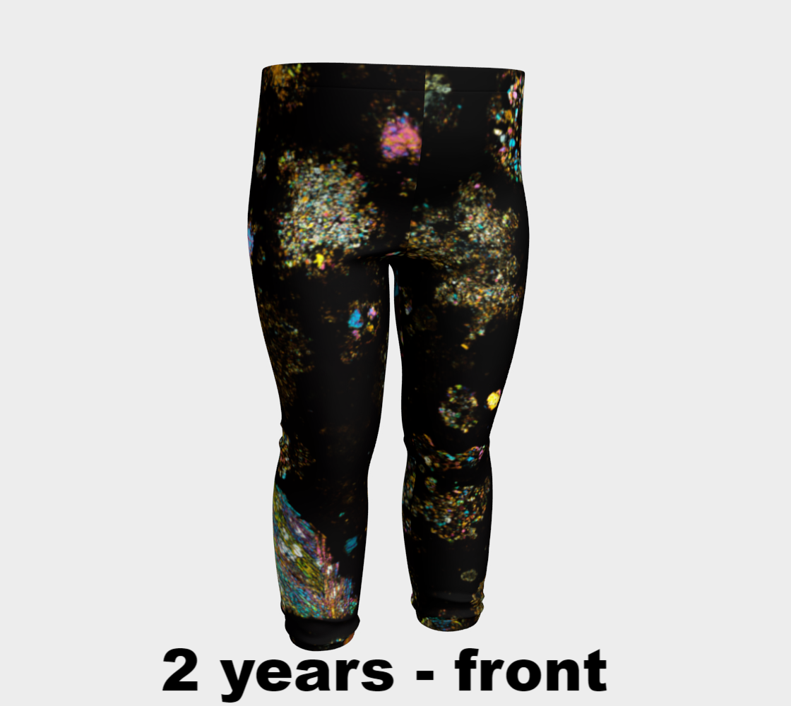 NWA 3118 Carbonaceous Chondrite Meteorite baby leggings