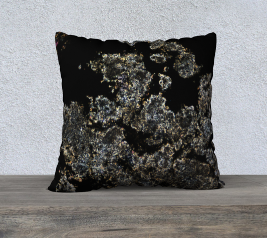 Allende Carbonaceous Chondrite Meteorite CAI 22"x22" pillow case