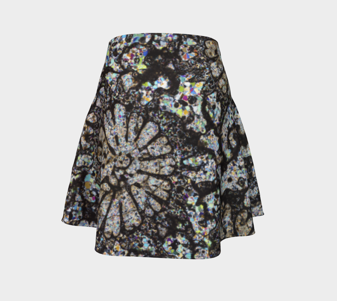 Fossil Coral flare skirt