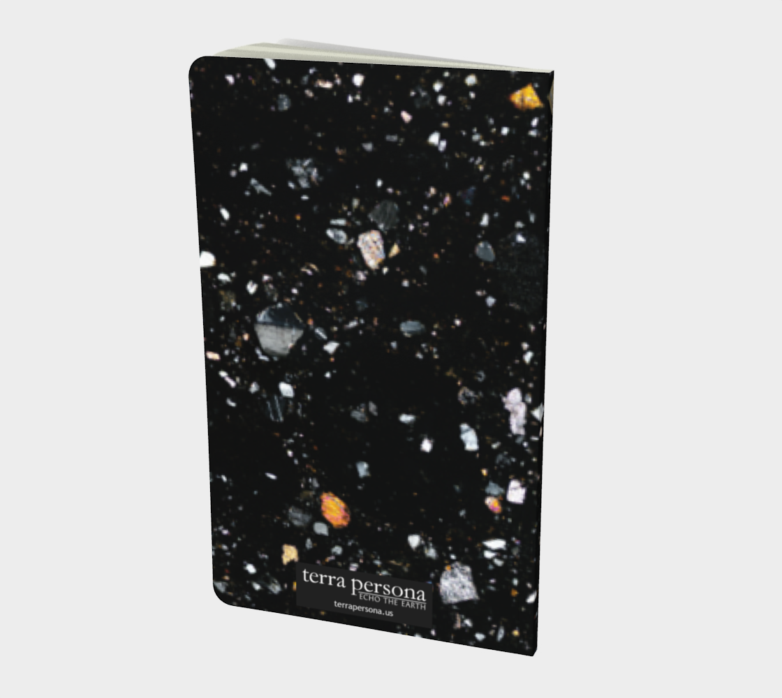 NWA 7034 ‘Black Beauty’ Martian Meteorite softcover journal 5" x 8.25"