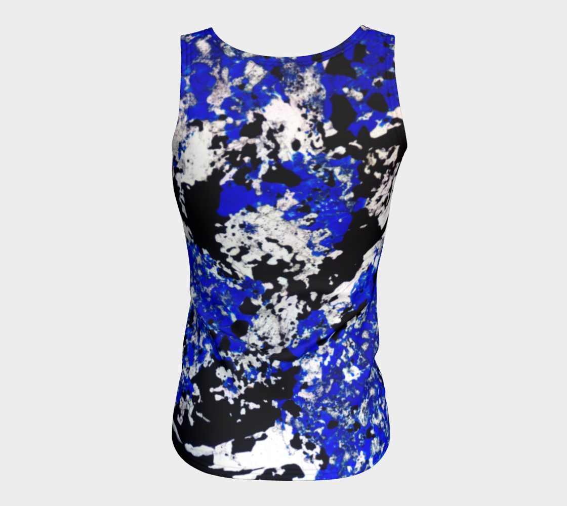 Lapis Lazuli 'Fresco' fitted tank top