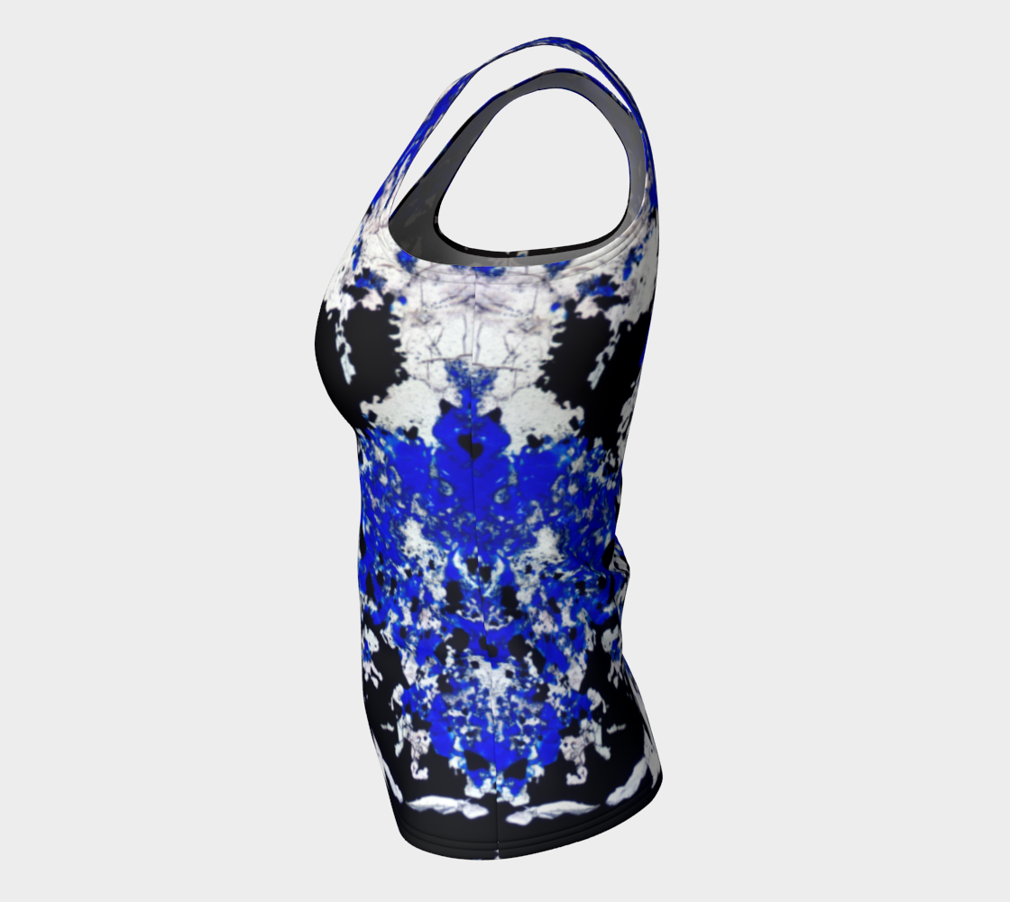 Lapis Lazuli 'Fresco' fitted tank top