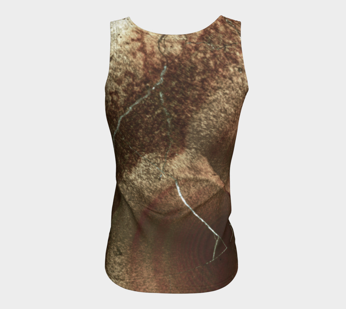 Bird's Eye Rhyolite 'Amazon Warrior' fitted tank top