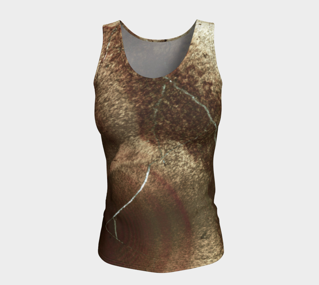 Bird's Eye Rhyolite 'Amazon Warrior' fitted tank top