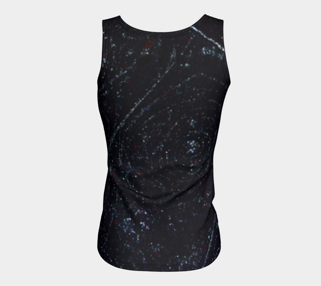 Bird's Eye Rhyolite 'Volcanic Universe' fitted tank top