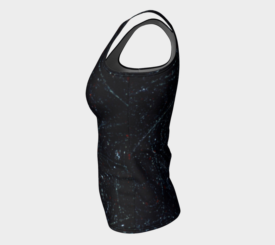 Bird's Eye Rhyolite 'Volcanic Universe' fitted tank top