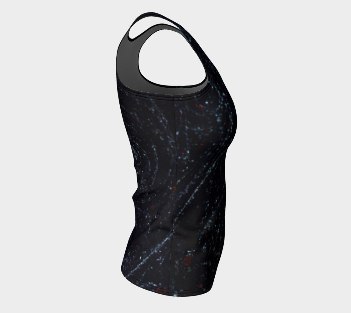 Bird's Eye Rhyolite 'Volcanic Universe' fitted tank top