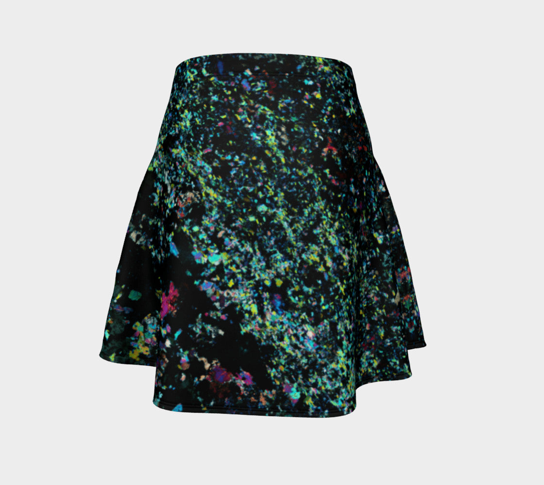 Lapis Lazuli 'Neon Tide' flare skirt