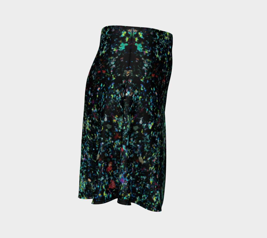 Lapis Lazuli 'Neon Tide' flare skirt