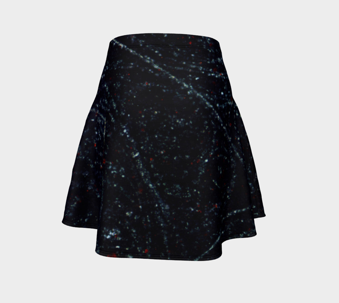 Bird's Eye Rhyolite 'Volcanic Universe' flare skirt