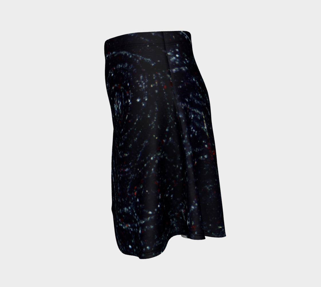 Bird's Eye Rhyolite 'Volcanic Universe' flare skirt