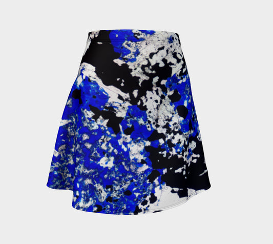 Lapis Lazuli 'Fresco' flare skirt