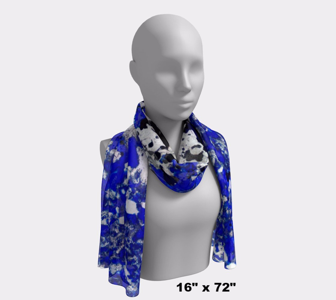 Lapis Lazuli ‘Fresco’ long scarf