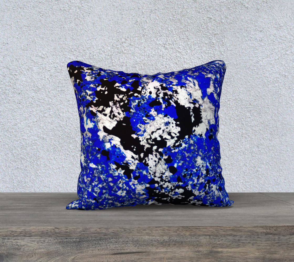 Lapis Lazuli 'Fresco' 18"x18" pillow case