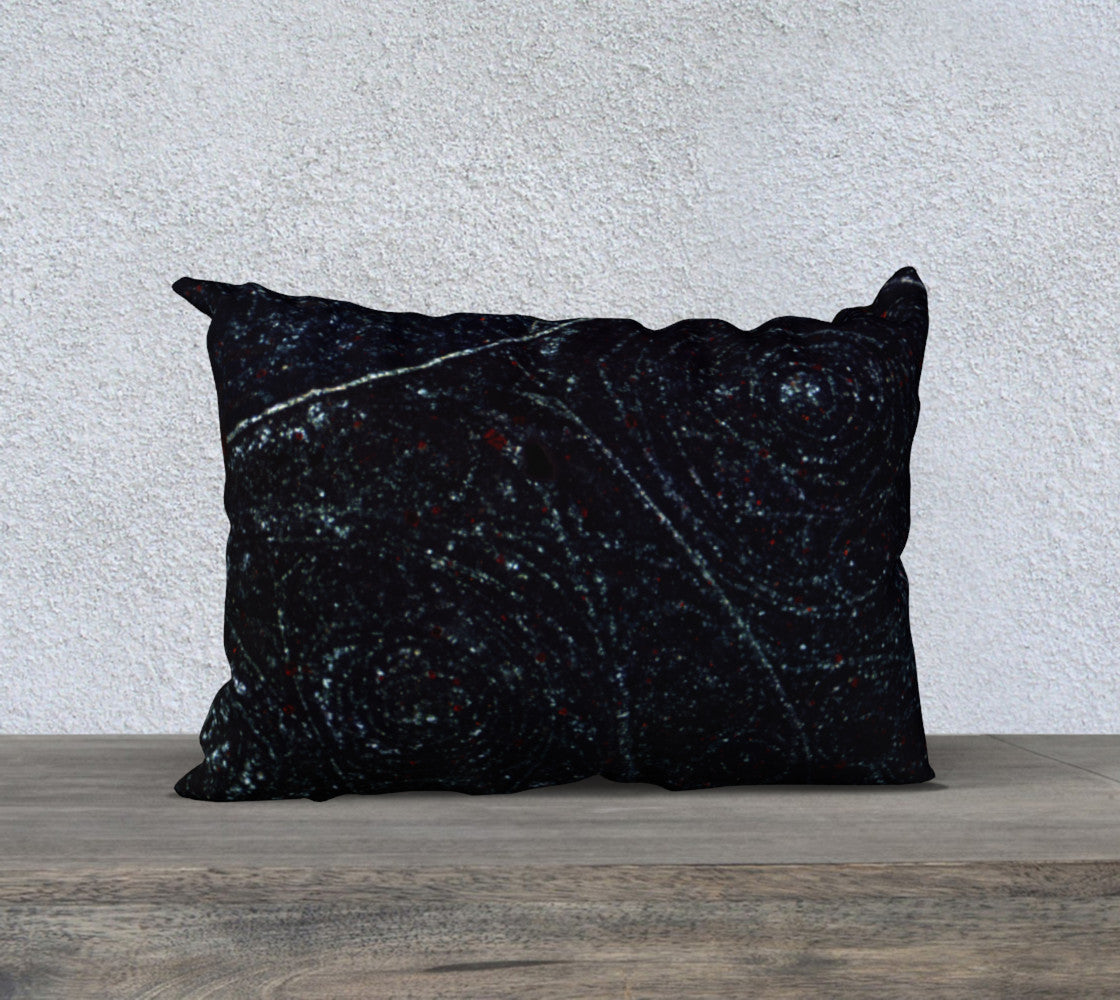 Bird's Eye Rhyolite 'Volcanic Universe' 20"x14" pillow case