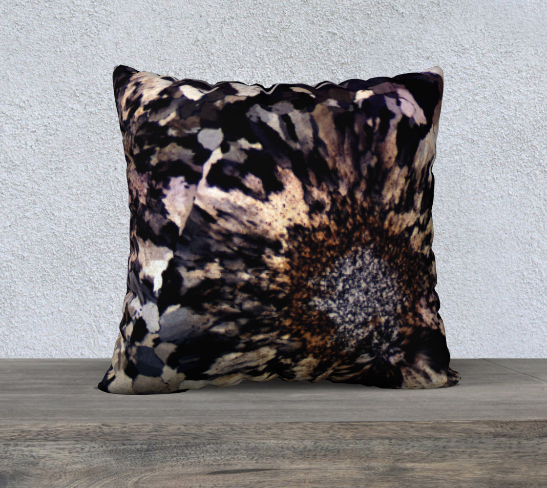 Ocean Jasper ‘Quartz Totality’ 22"x22" pillow