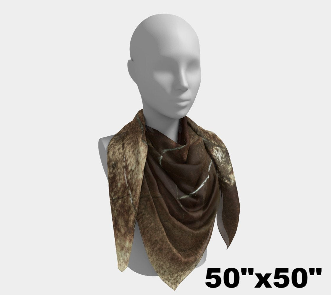 Bird's Eye Rhyolite 'Amazon Warrior' square scarf