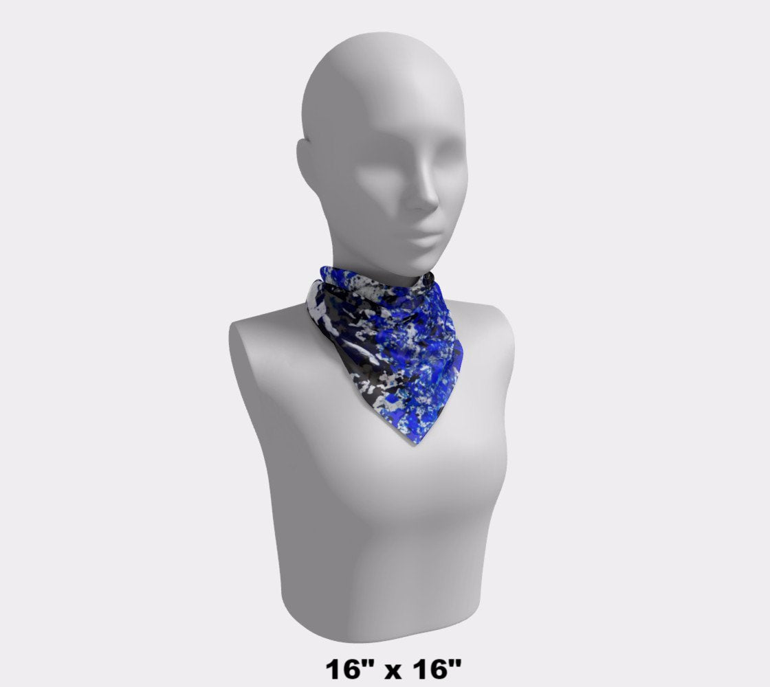 Lapis Lazuli 'Fresco' square scarf