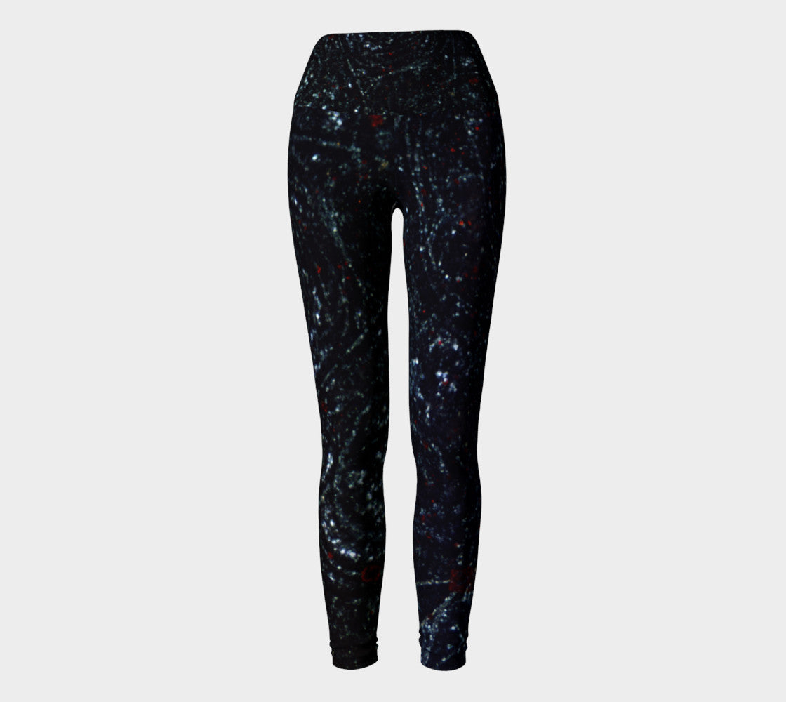 Bird's Eye Rhyolite 'Volcanic Universe' yoga leggings