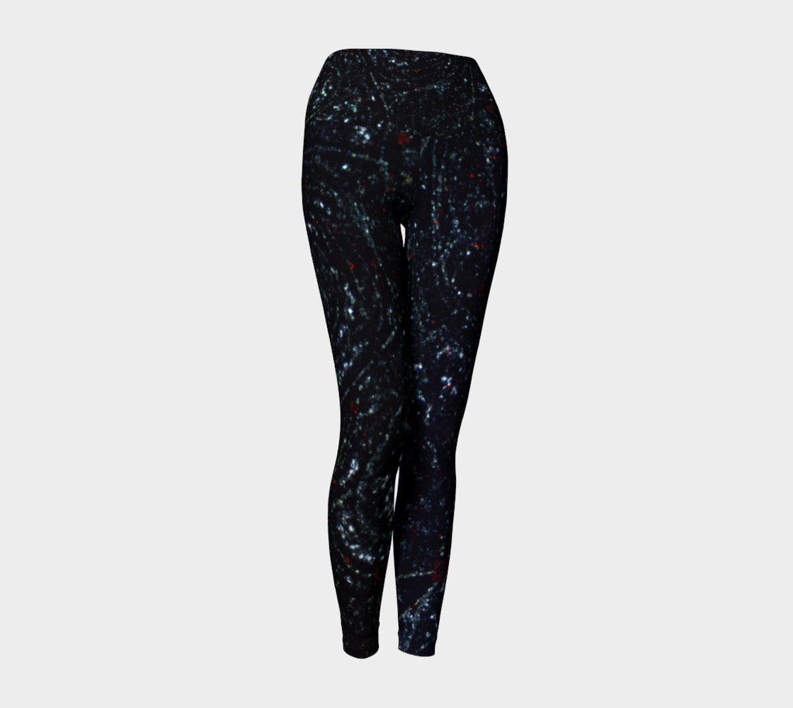 Bird's Eye Rhyolite 'Volcanic Universe' yoga leggings