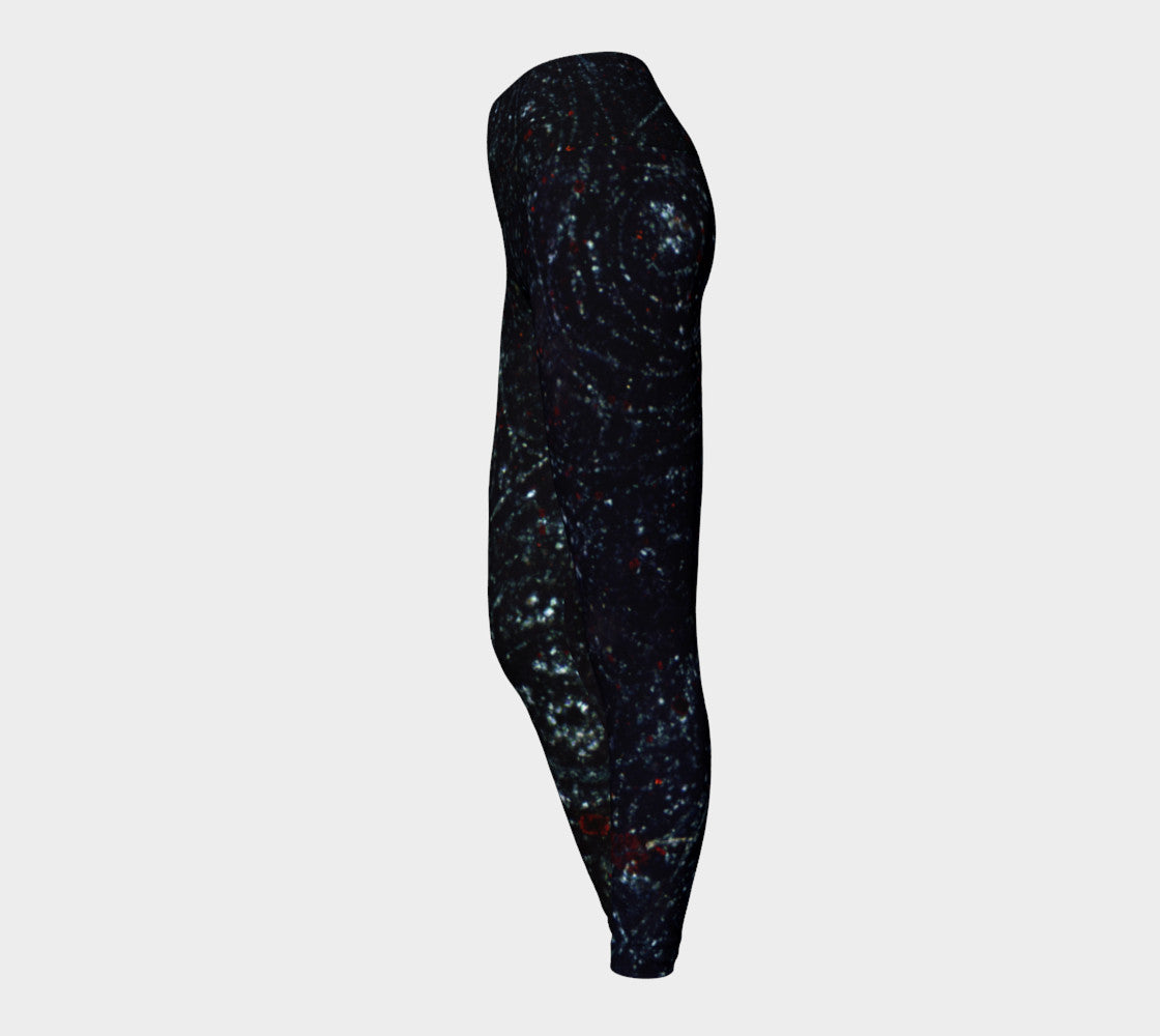 Bird's Eye Rhyolite 'Volcanic Universe' yoga leggings