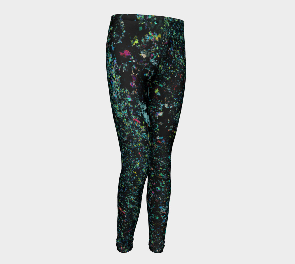 Lapis Lazuli 'Neon Tide' youth leggings