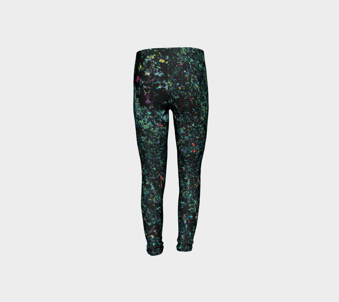 Lapis Lazuli 'Neon Tide' youth leggings