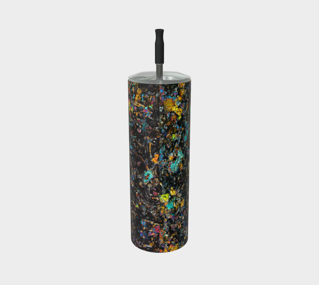 Dhofar 287 Lunar Basalt Meteorite stainless steel tumbler matte