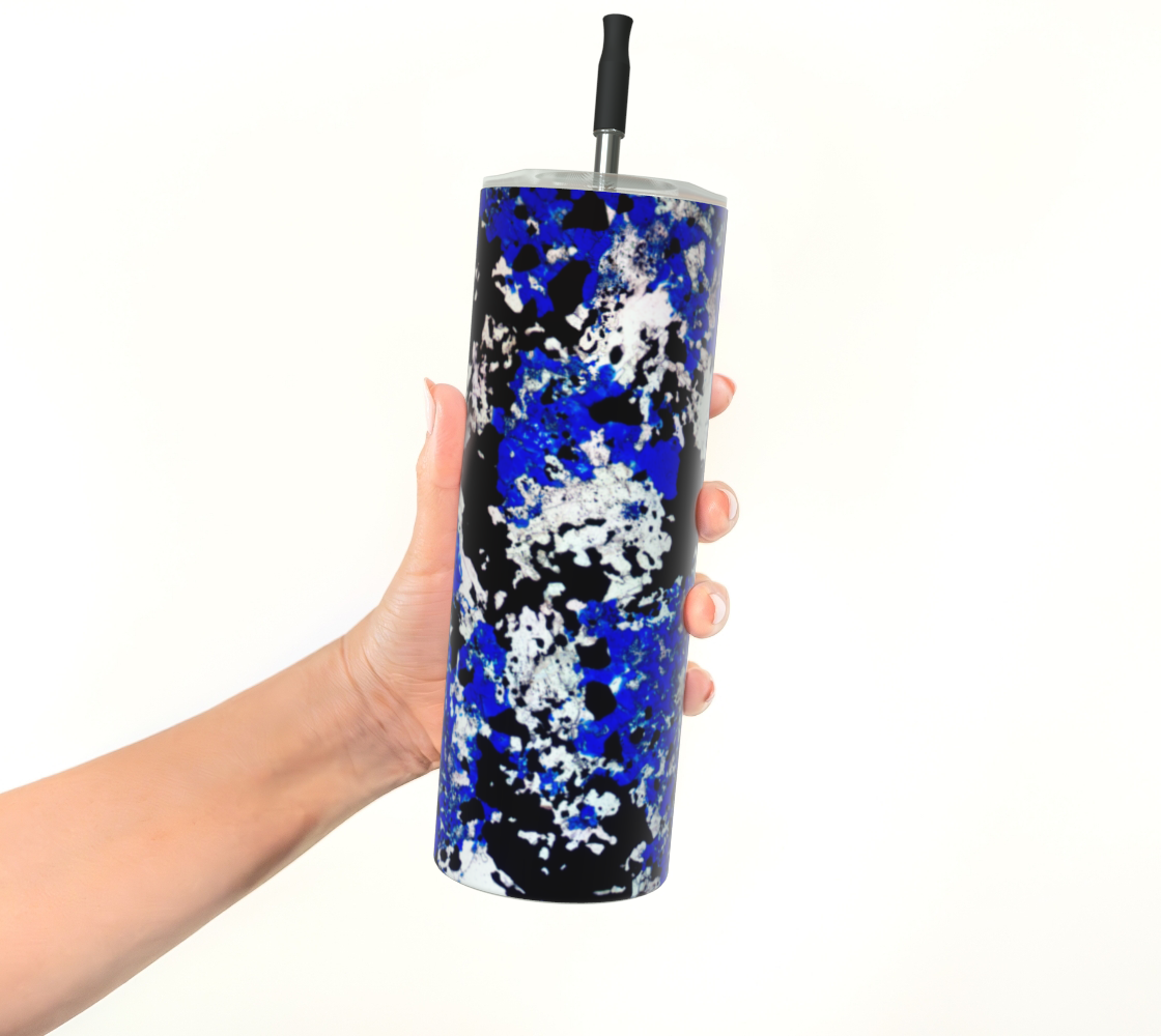 Lapis Lazuli 'Fresco' stainless steel tumbler matte