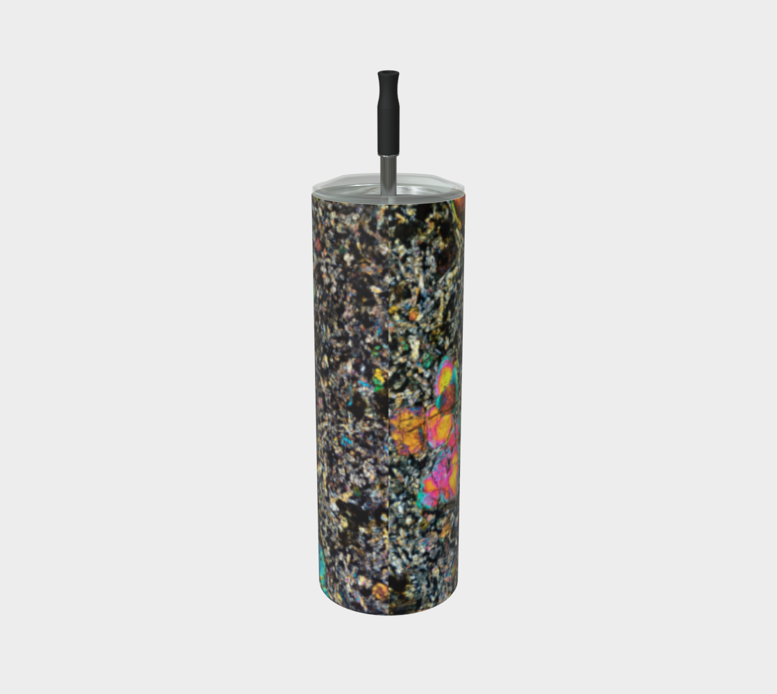 Sueilila 002 Martian Shergottite Meteorite stainless steel tumbler matte