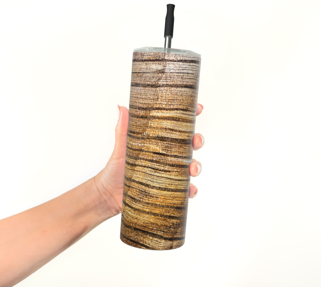 Petrified Wood 'Madera' stainless steel tumbler matte