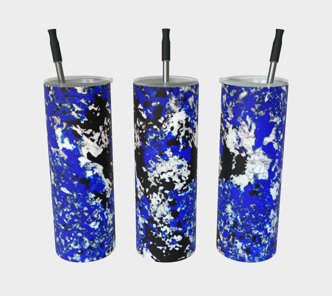 Lapis Lazuli 'Fresco' stainless steel tumbler matte