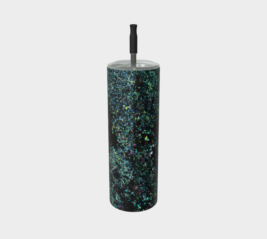 Lapis Lazuli 'Neon Tide' stainless steel tumbler matte