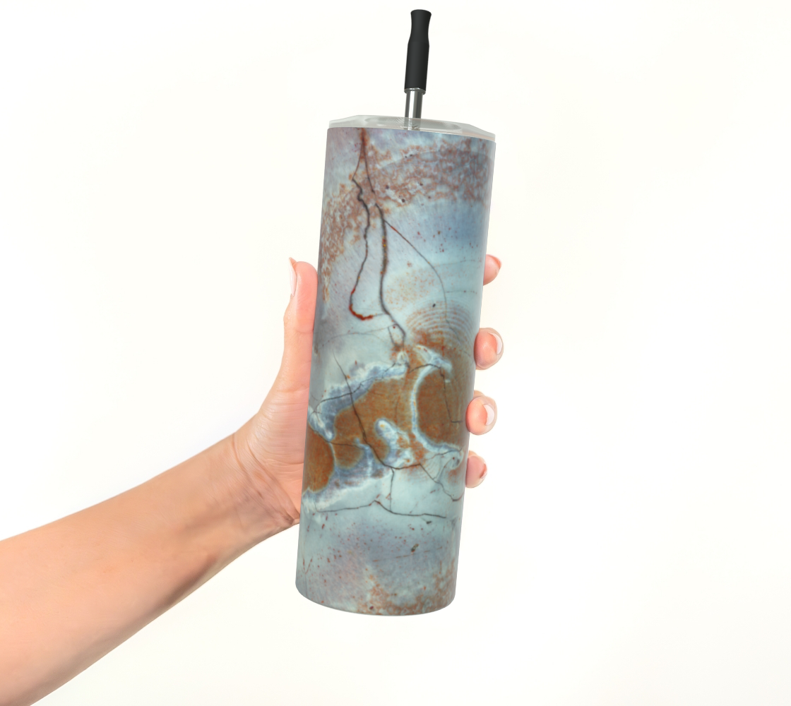 Bird's Eye Rhyolite 'Dream' stainless steel tumbler matte