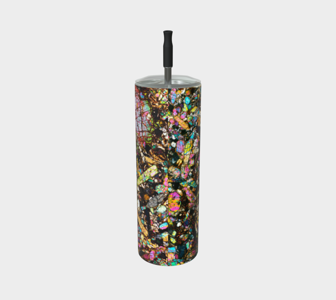 NWA 10153 Martian Nakhlite Meteorite stainless steel tumbler matte