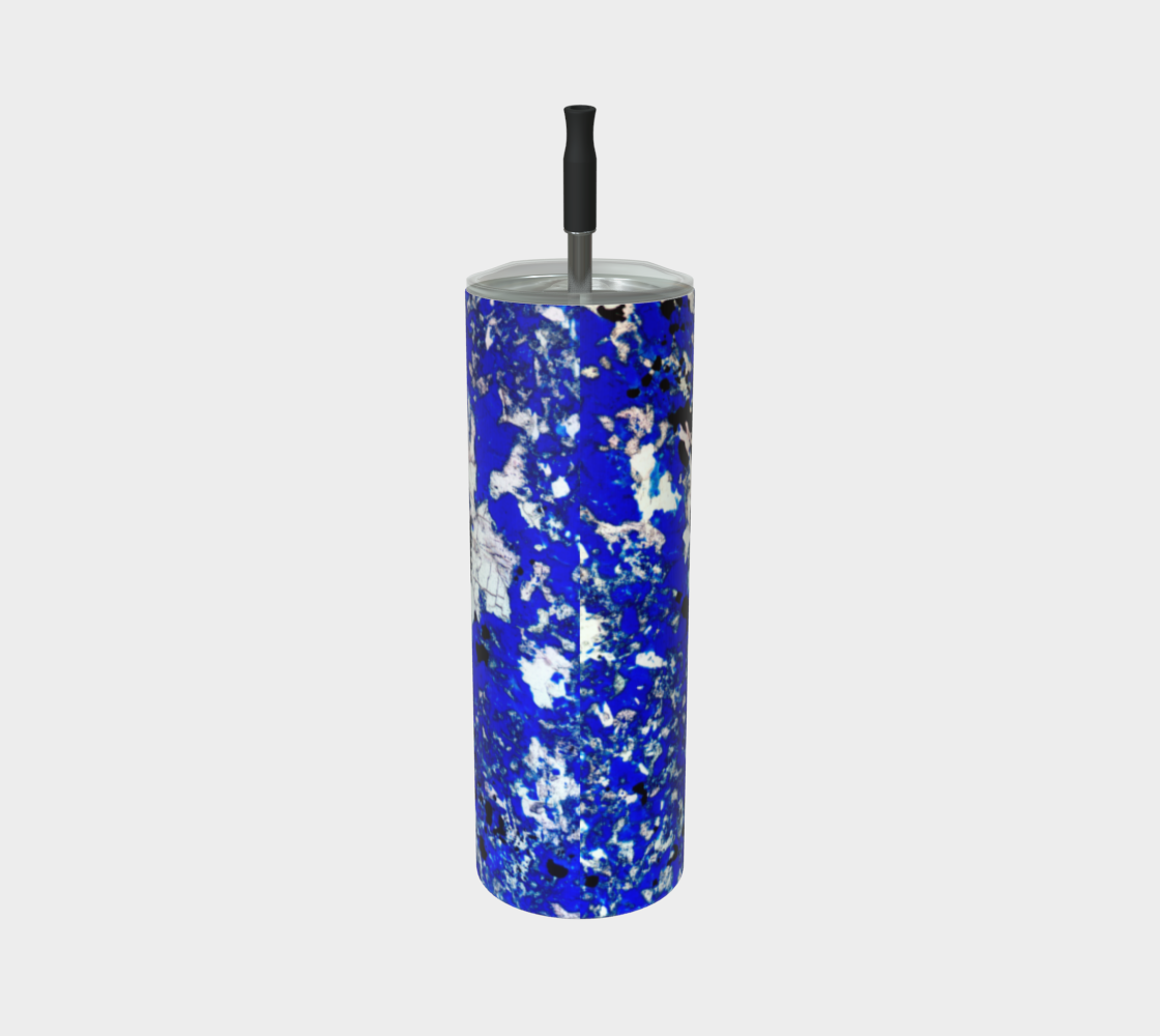 Lapis Lazuli 'Fresco' stainless steel tumbler matte