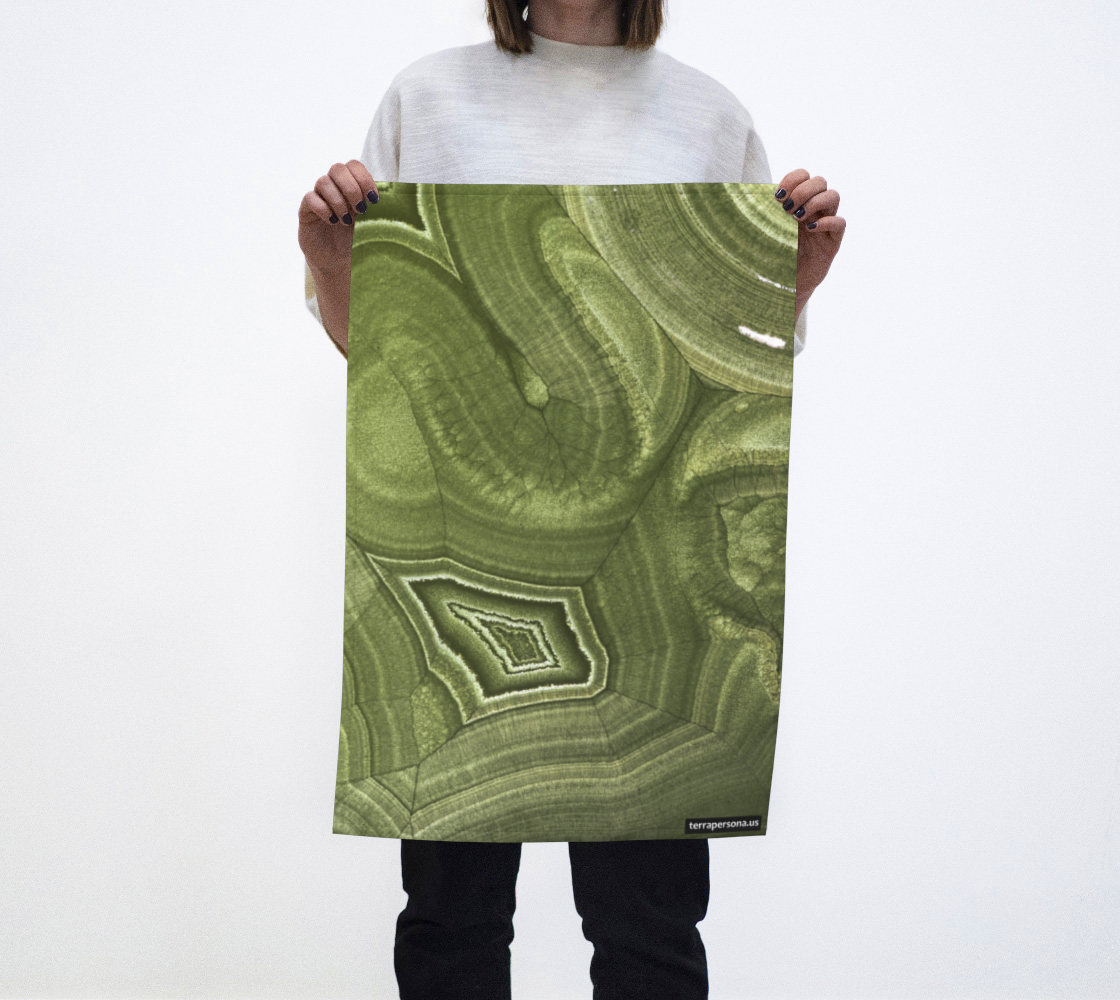 Malachite ‘Verde’ (Bisbee, AZ) tea towel