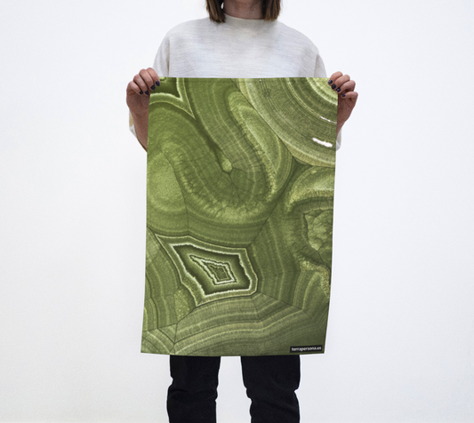 Malachite ‘Verde’ (Bisbee, AZ) tea towel
