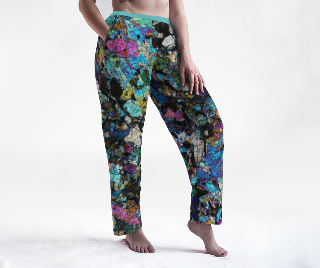 NWA 6950 Lunar Gabbro Meteorite unisex lounge pants