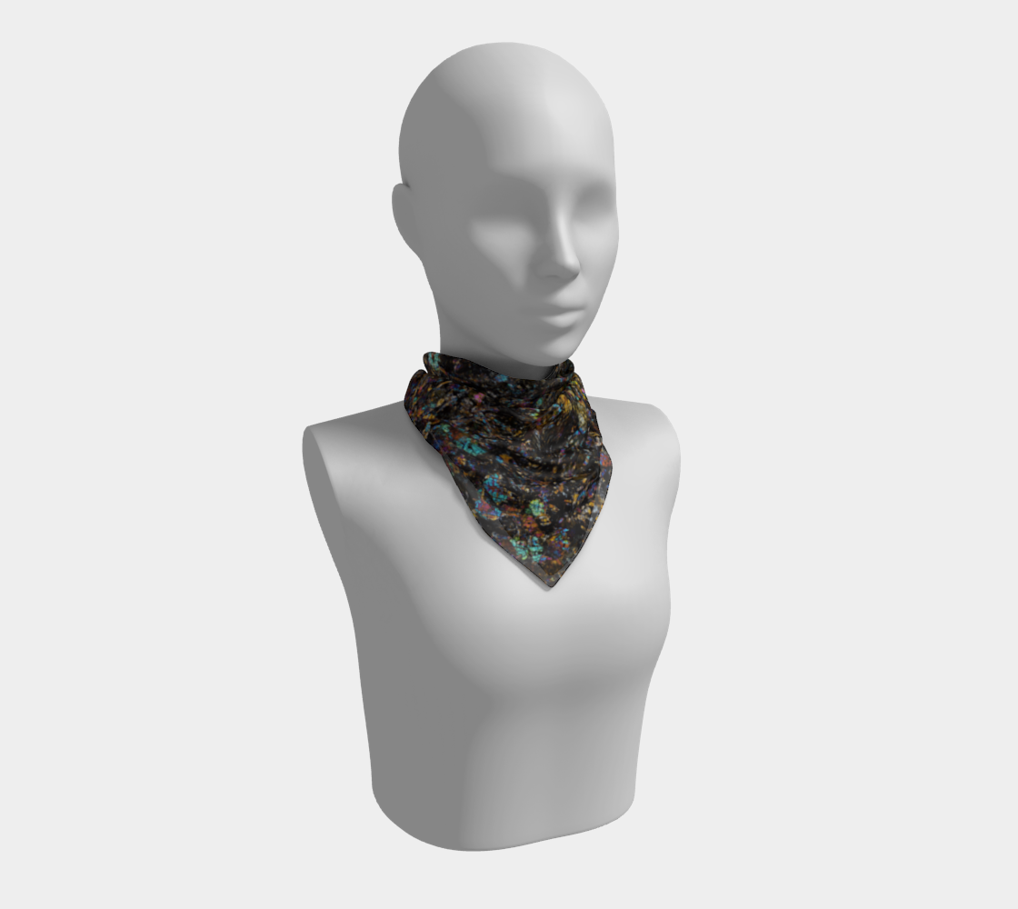 Dhofar 287 Lunar Basalt Meteorite square scarf