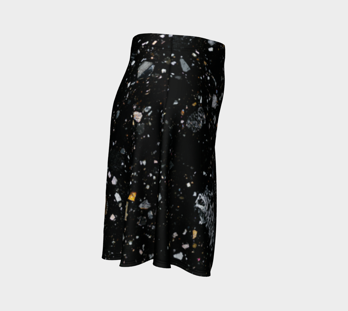 NWA 7034 ‘Black Beauty’ Martian Meteorite flare skirt