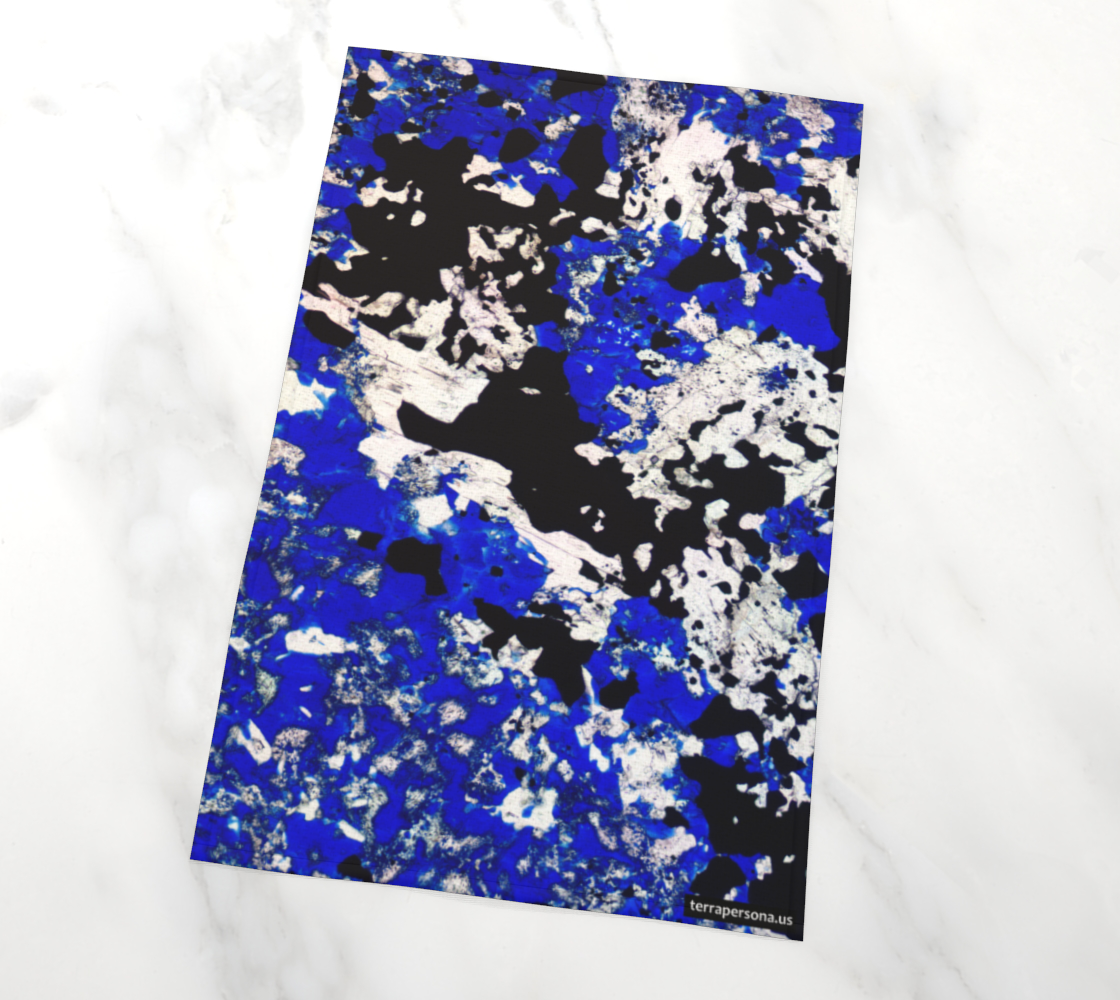 Lapis Lazuli 'Fresco' tea towel