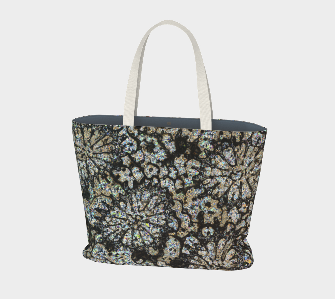 Fossil Coral large tote bag
