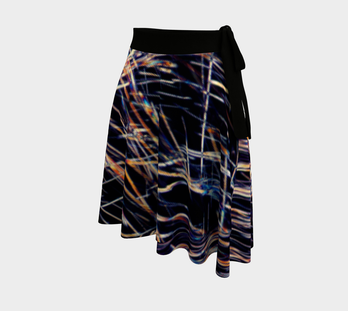 Larimar 'Mikado' wrap skirt