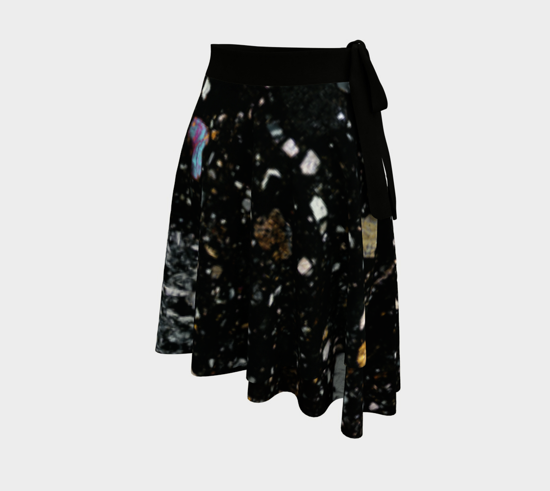 NWA 7034 ‘Black Beauty’ Martian Meteorite wrap skirt