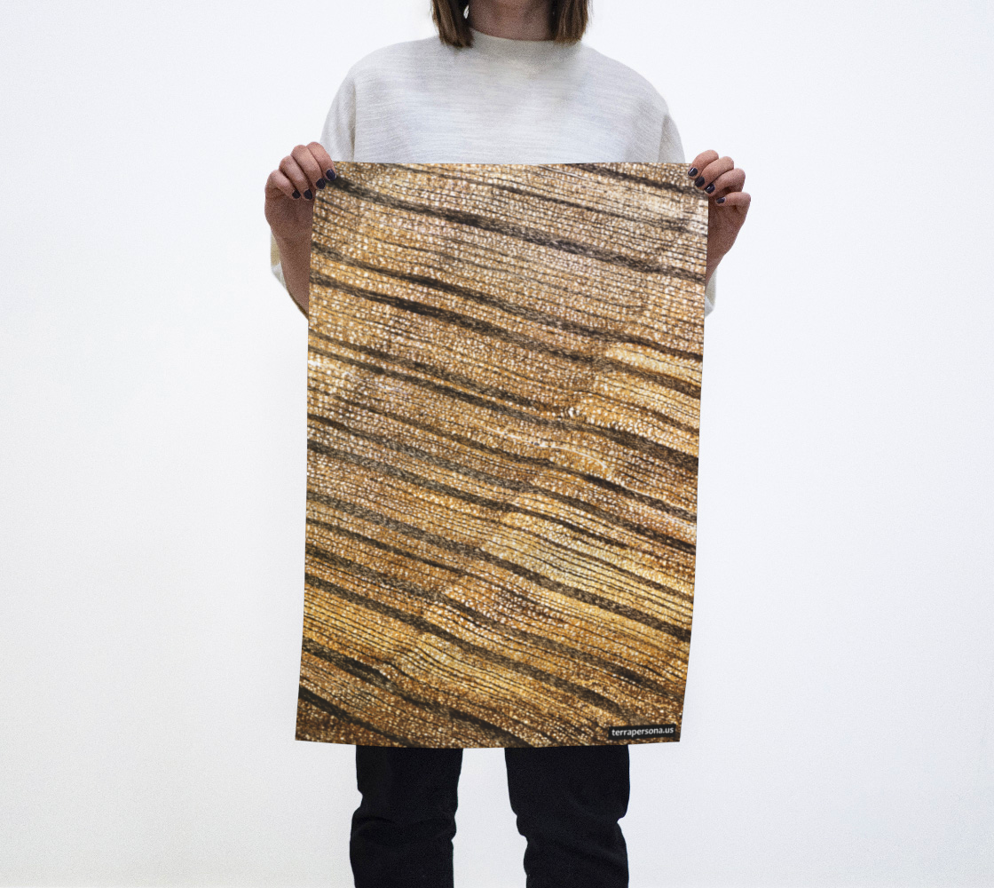 Petrified Wood ‘Madera’ tea towel