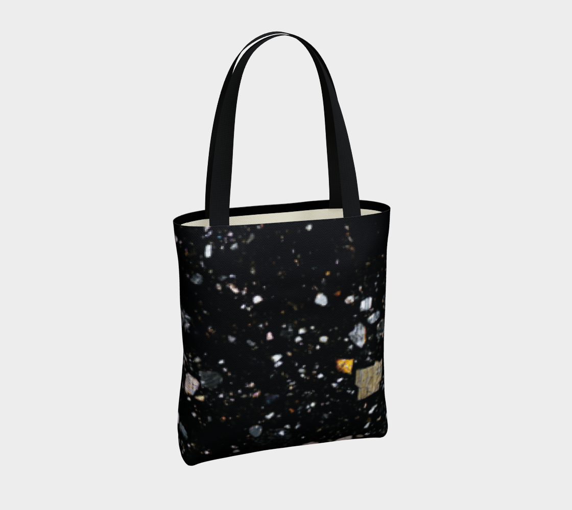 NWA 7034 ‘Black Beauty’ Martian Meteorite tote bag